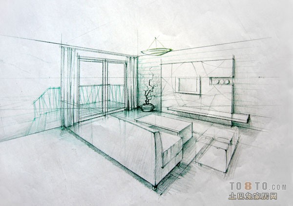 彩鉛草圖--- &ndash; 設(shè)計本裝修效果圖