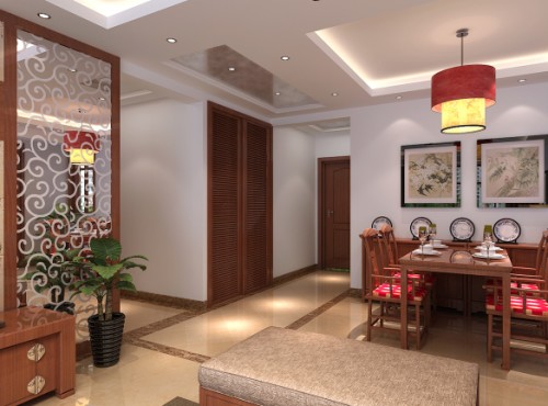 宅速美裝飾,海亮瓏園,三居室,中式風(fēng)格,海亮瓏園中式風(fēng)格109平米三居室裝修設(shè)計圖片_樣板間_實景圖-搜房網(wǎng)裝修設(shè)計網(wǎng)