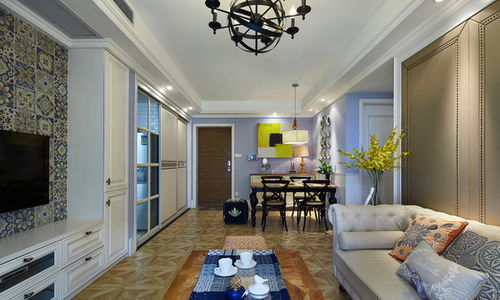 貴陽華潤國際社區(qū)裝修案例,小美式風(fēng)格裝修設(shè)計